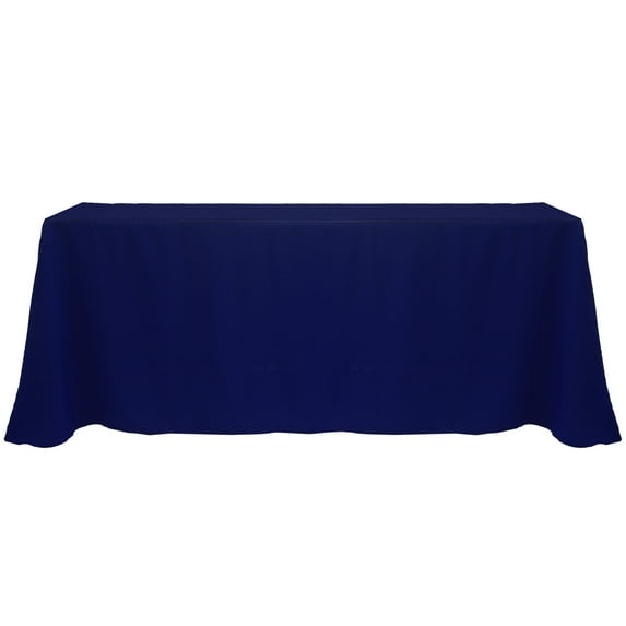 Ultimate Textile 90 x 156-Inch Rectangular Polyester Linen Tablecloth Deep Royal Blue
