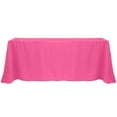 thumbnail image 1 of Ultimate Textile 90 x 156-Inch Rectangular Polyester Linen Tablecloth Hot Pink, 1 of 4