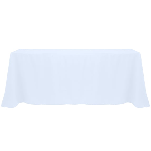 Ultimate Textile 90 x 156-Inch Rectangular Polyester Linen Tablecloth Ice Blue