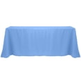 thumbnail image 1 of Ultimate Textile 90 x 156-Inch Rectangular Polyester Linen Tablecloth Light Baby Blue, 1 of 4