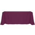 thumbnail image 1 of Ultimate Textile 90 x 156-Inch Rectangular Polyester Linen Tablecloth Magenta, 1 of 4