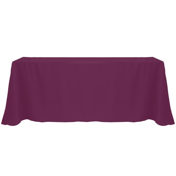 Ultimate Textile 90 x 156-Inch Rectangular Polyester Linen Tablecloth Magenta