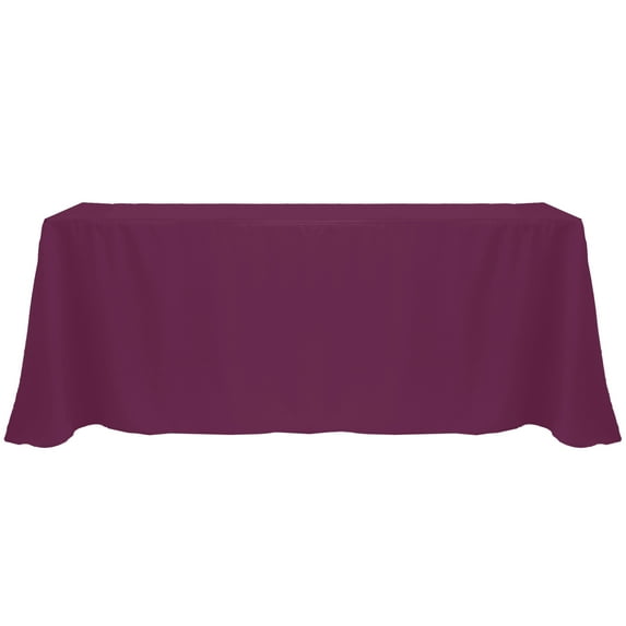 Ultimate Textile 90 x 156-Inch Rectangular Polyester Linen Tablecloth Magenta