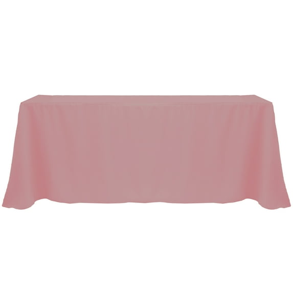 Ultimate Textile 90 x 156-Inch Rectangular Polyester Linen Tablecloth Mauve