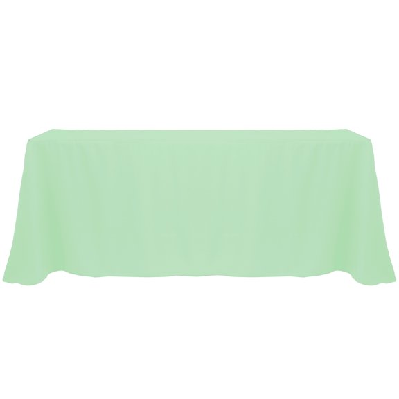 Ultimate Textile 90 x 156-Inch Rectangular Polyester Linen Tablecloth Mint Light Green
