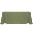 thumbnail image 1 of Ultimate Textile 90 x 156-Inch Rectangular Polyester Linen Tablecloth Olive Green, 1 of 4