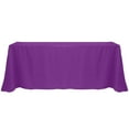 thumbnail image 1 of Ultimate Textile 90 x 156-Inch Rectangular Polyester Linen Tablecloth Plum, 1 of 4