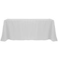thumbnail image 1 of Ultimate Textile 90 x 156-Inch Rectangular Polyester Linen Tablecloth Silver, 1 of 4