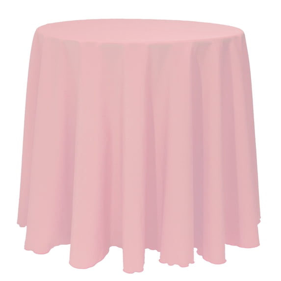 Ultimate Textile 96-Inch Round Polyester Linen Tablecloth Dusty Rose Pink
