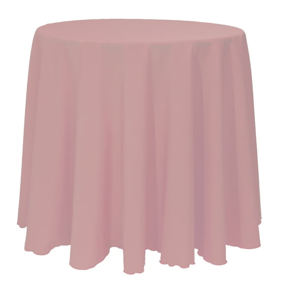 Ultimate Textile 96-Inch Round Polyester Linen Tablecloth Mauve