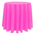 thumbnail image 1 of Ultimate Textile 96-Inch Round Polyester Linen Tablecloth Neon Pink, 1 of 4