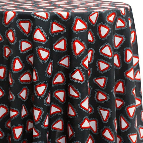 Ultimate Textile Blondie Dark 102-Inch Round Patterned Tablecloth