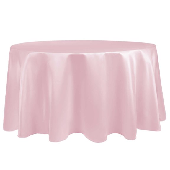 Ultimate Textile Bridal Satin 102-Inch Round Tablecloth