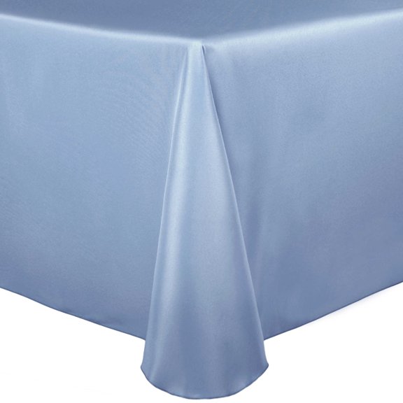 Ultimate Textile Bridal Satin 108 x 132-Inch Oval Tablecloth