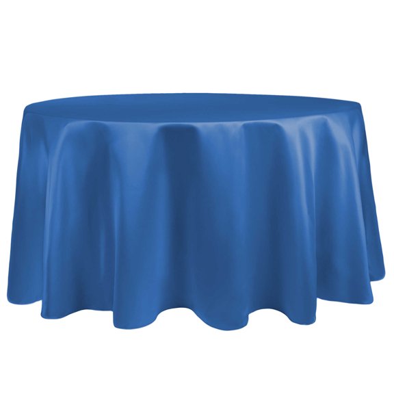 Ultimate Textile Bridal Satin 132-Inch Round Tablecloth