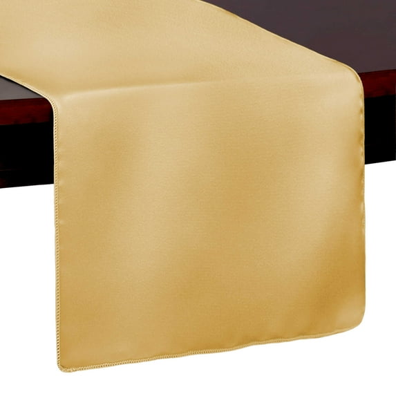 Ultimate Textile Bridal Satin 14 x 72-Inch Table Runner Duchess