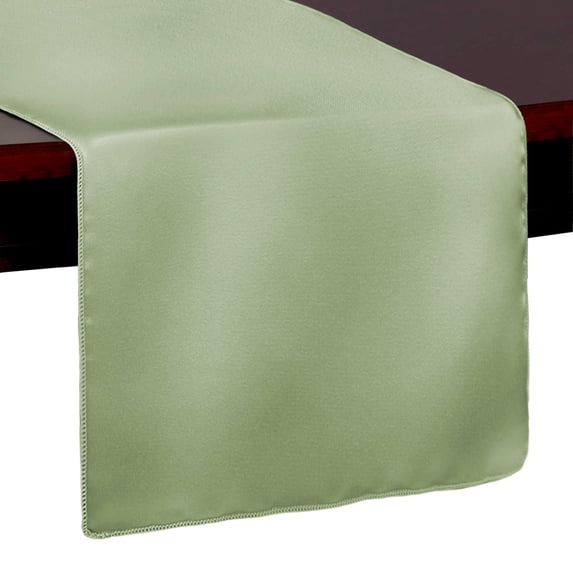 Ultimate Textile Bridal Satin 14 x 72-Inch Table Runner Duchess
