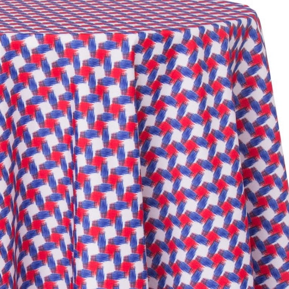 Ultimate Textile Brush 114-Inch Round Patterned Tablecloth