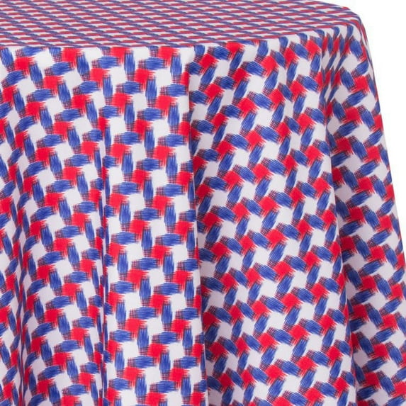 Ultimate Textile Brush 96-Inch Round Patterned Tablecloth