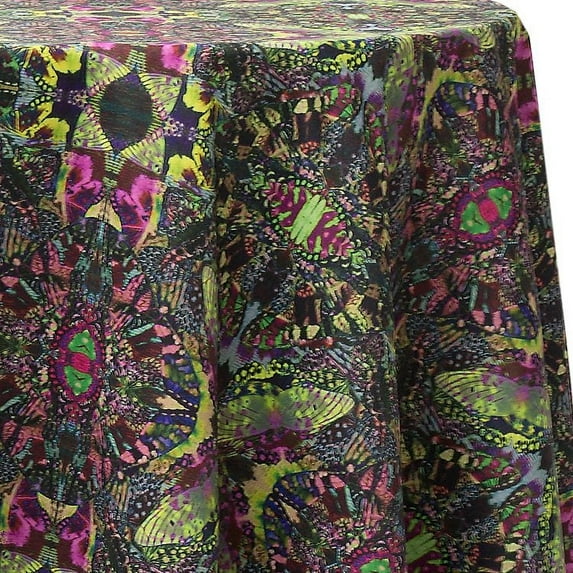 Ultimate Textile Caleidoscopio 120-Inch Round Patterned Tablecloth