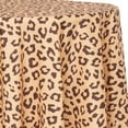 thumbnail image 1 of Ultimate Textile Cheetah Animal Tan 108-Inch Round Patterned Tablecloth, 1 of 2