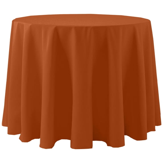 Ultimate Textile Cotton-feel 102-Inch Round Fine Dining Tablecloth