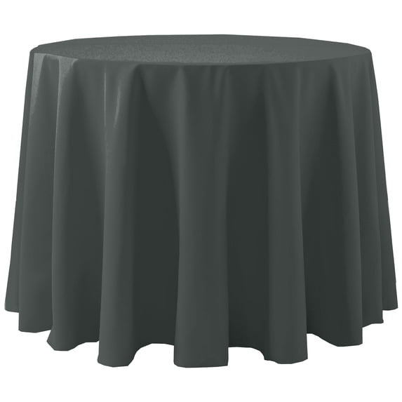 Ultimate Textile Cotton-feel 102-Inch Round Fine Dining Tablecloth