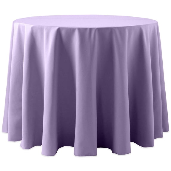 Ultimate Textile Cotton-feel 102-Inch Round Tablecloth Lilac Light Purple