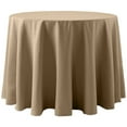 thumbnail image 1 of Ultimate Textile Cotton-feel 102-Inch Round Tablecloth Toast Light Brown, 1 of 3