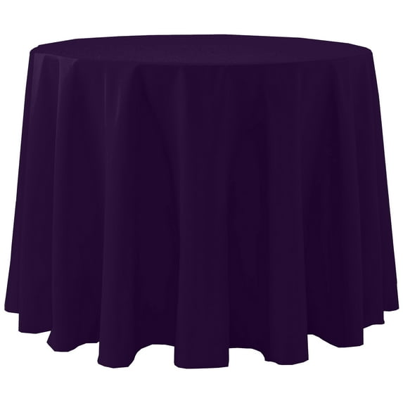 Ultimate Textile Cotton-feel 114-Inch Round Fine Dining Tablecloth
