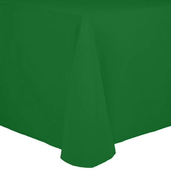 Ultimate Textile Cotton-feel 52 x 70-Inch Oval Fine Dining Tablecloth Kelly Green