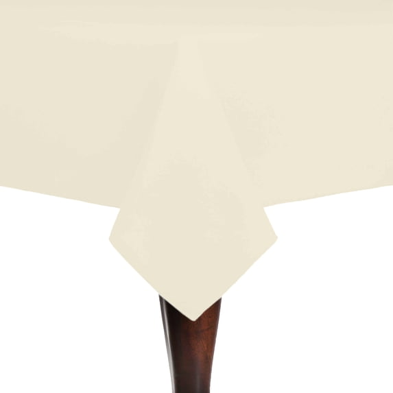 Ultimate Textile Cotton-feel 54 x 54-Inch Square Tablecloth Ivory Cream