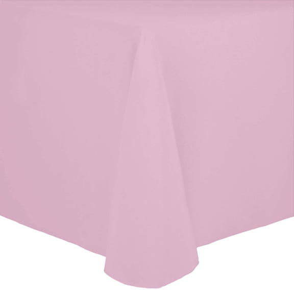 Ultimate Textile Cotton-feel 54 x 96-Inch Oval Tablecloth Dusty Rose Light Pink