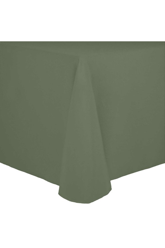 Cotton-feel 54 x 96-Inch Oval Tablecloth Sage Green