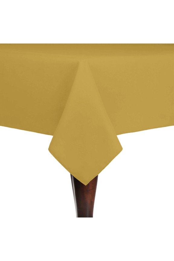 Cotton-feel 60 x 108-Inch Rectangular Tablecloth Gold