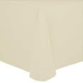 thumbnail image 1 of Ultimate Textile Cotton-feel 60 x 120-Inch Oval Tablecloth Ivory Cream, 1 of 3