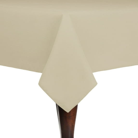 Ultimate Textile Cotton-feel 60 x 120-Inch Rectangular Tablecloth Toast Light Brown