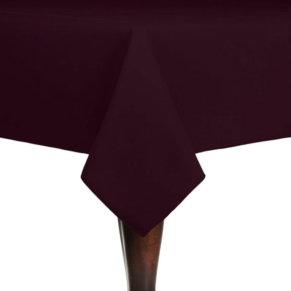 Ultimate Textile Cotton-feel 60 x 90-Inch Rectangular Tablecloth Burgundy Dark Red