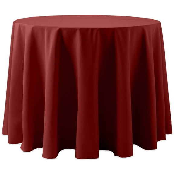 Ultimate Textile Cotton-feel 72-Inch Round Tablecloth Brick Rust Red