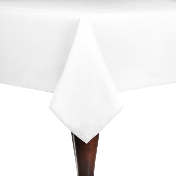 Ultimate Textile Cotton-feel 84 x 84-Inch Square Tablecloth White