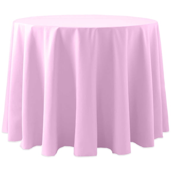 Ultimate Textile Cotton-feel 96-Inch Round Tablecloth Light Pink
