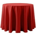 thumbnail image 1 of Ultimate Textile Cotton-feel 96-Inch Round Tablecloth Red, 1 of 3