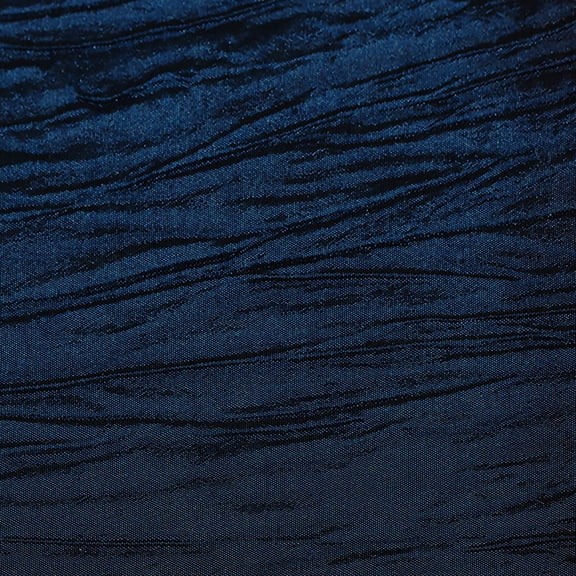 Ultimate Textile Crinkle Taffeta - Delano 132-Inch Round Tablecloth Royal Blue