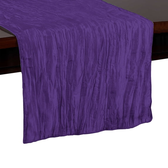 Ultimate Textile Crinkle Taffeta - Delano 14 x 108-Inch Table Runner