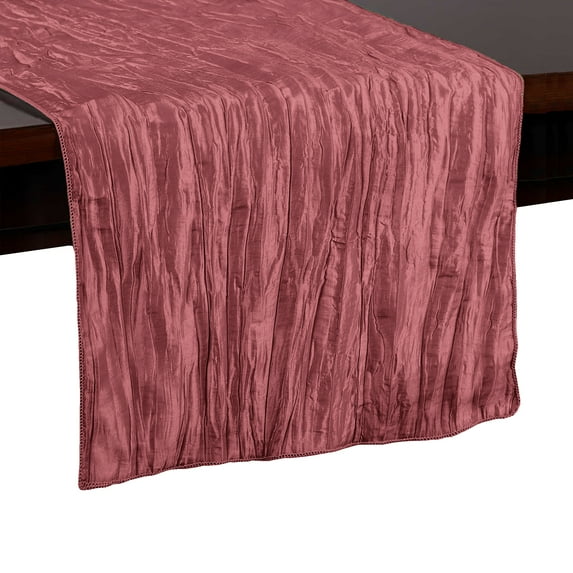 Ultimate Textile Crinkle Taffeta - Delano 14 x 72-Inch Table Runner