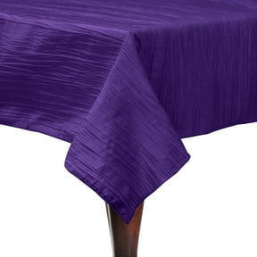 Ultimate Textile Crinkle Taffeta - Delano 50 x 90-Inch Rectangular Tablecloth Purple