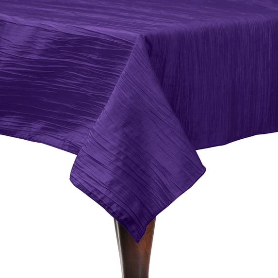 Ultimate Textile Crinkle Taffeta - Delano 52 x 52-Inch Square Tablecloth