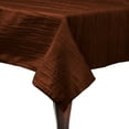 thumbnail image 1 of Ultimate Textile Crinkle Taffeta - Delano 72 x 120-Inch Rectangular Tablecloth Copper Brown, 1 of 3