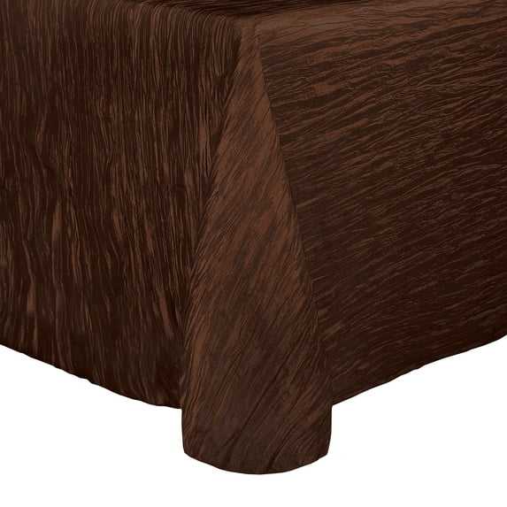 Ultimate Textile Crinkle Taffeta - Delano 90 x 120-Inch Rectangular Tablecloth with Rounded Corners