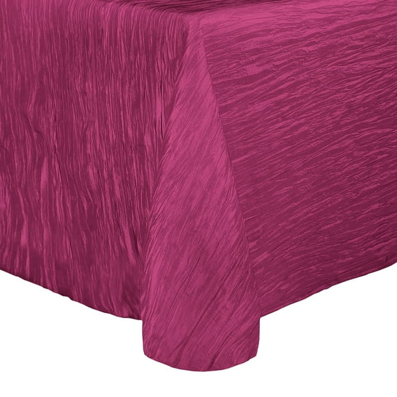 Ultimate Textile Crinkle Taffeta - Delano 90 x 120-Inch Rectangular Tablecloth with Rounded Corners